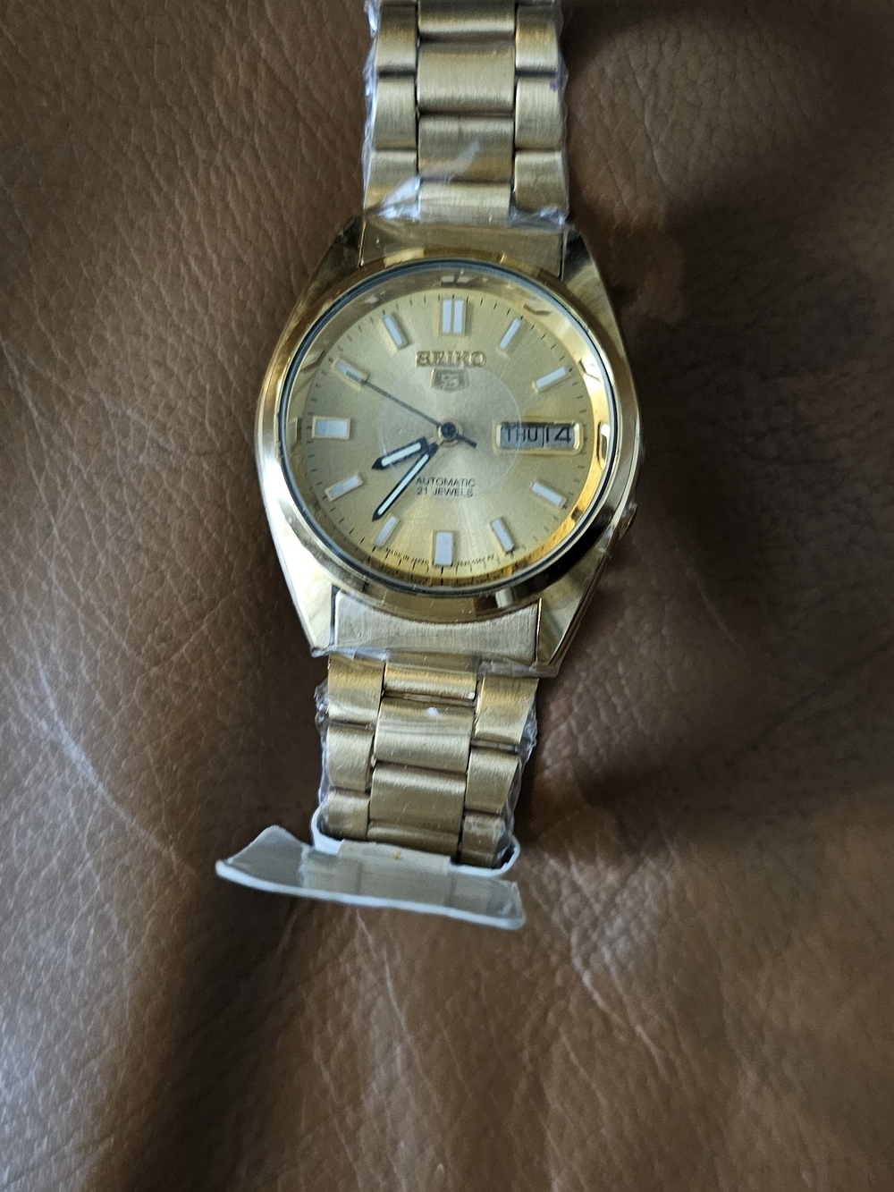 Seiko Gold-Tone Automatic Men’s Watch - Gold Dial